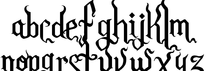 Romance Fatal Goth Premium Font LOWERCASE