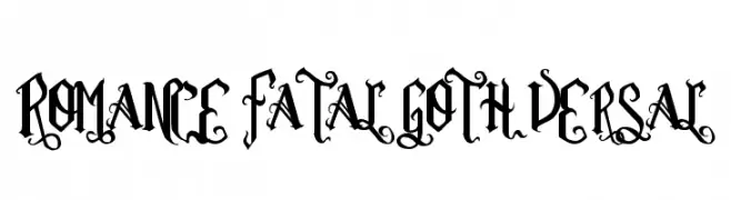 Romance Fatal Goth Versal  नि: शुल्क फ़ॉन्ट्स डाउनलोड