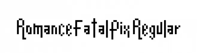 Romance Fatal Pix Regular  フリーフォントのダウンロード