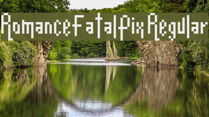 Romance Fatal Pix Regular Font examples