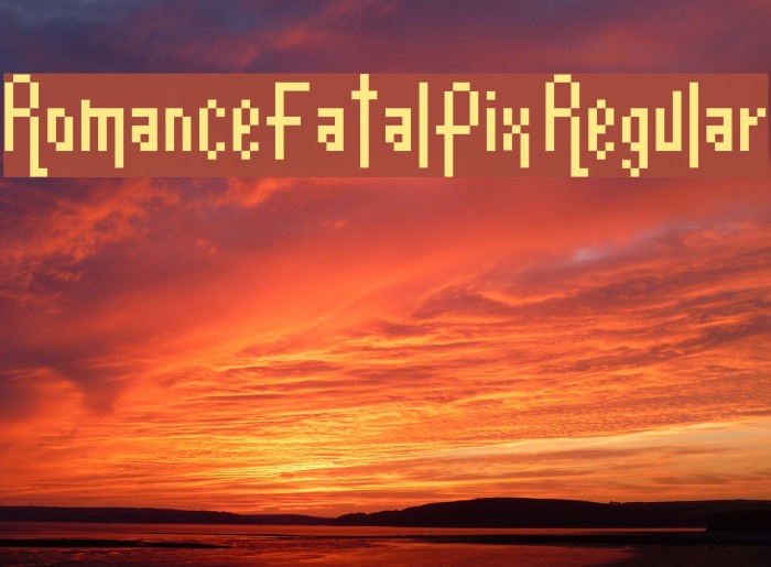Romance Fatal Pix Regular Font examples