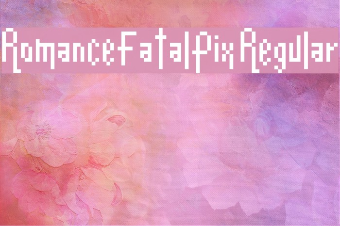 Romance Fatal Pix Regular Font examples