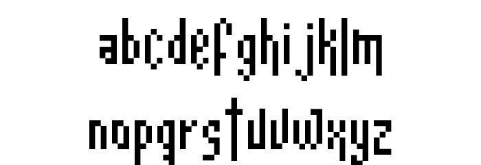 Romance Fatal Pix Regular Font LOWERCASE