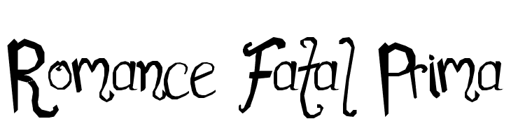 Romance Fatal Prima Font