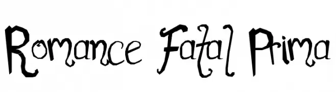 Romance Fatal Prima  تنزيل الخطوط