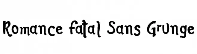 Romance Fatal Sans Grunge  Fuentes Gratis Descargar