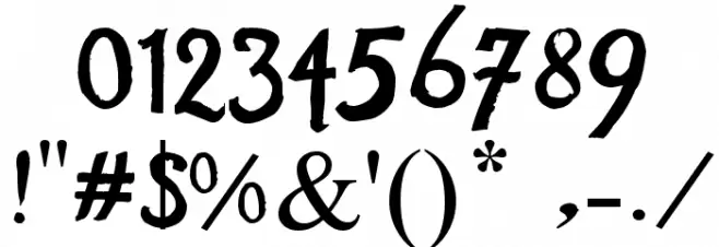 Romance Fatal Sans Grunge Font OTHER CHARS