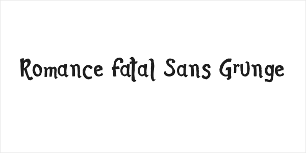 Romance Fatal Sans Grunge Logo