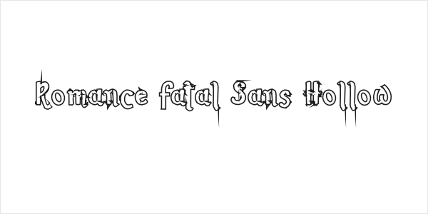 Romance Fatal Sans Hollow Logo