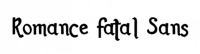 Romance Fatal Sans  नि: शुल्क फ़ॉन्ट्स डाउनलोड