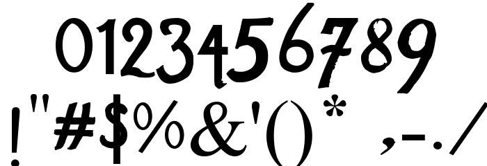 Romance Fatal Sans Font OTHER CHARS