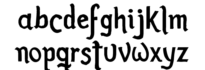 Romance Fatal Sans Font LOWERCASE