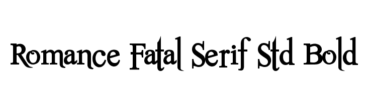 Romance Fatal Serif Std Bold Font