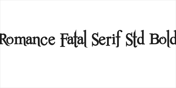 Romance Fatal Serif Std Bold Logo