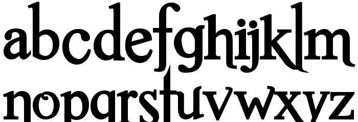 Romance Fatal Serif Std Bold Schriftart Kleinbuchstaben