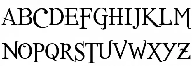Romance Fatal Serif Std フォント 大文字