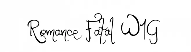 Romance Fatal W1G  Fuentes Gratis Descargar