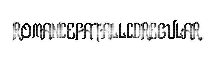 Romance fatal LCD Regular  font caratteri gratis