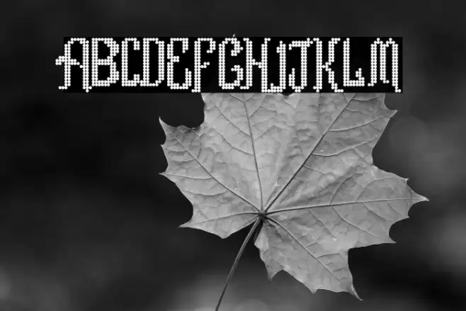 Romance fatal LCD Regular Font examples