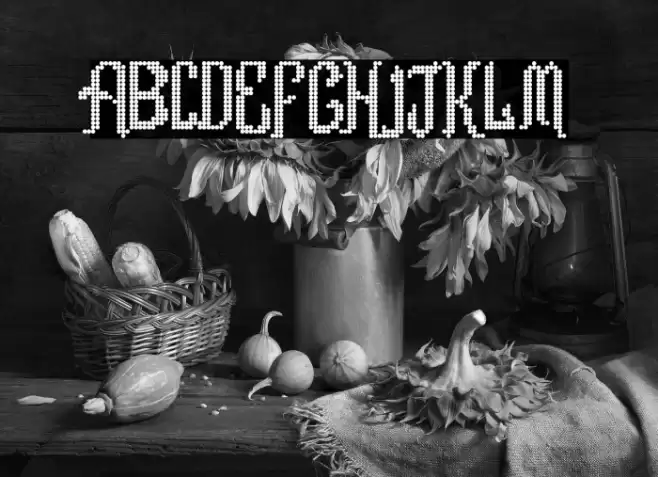 Romance fatal LCD Regular Font examples