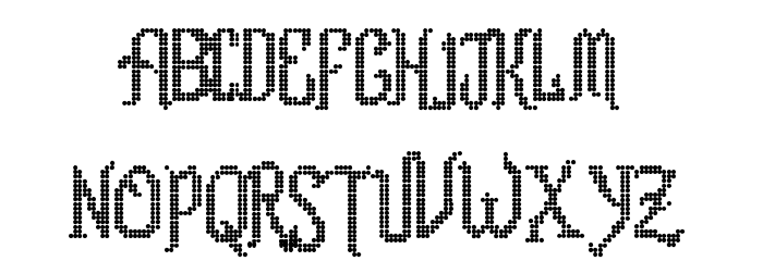 Romance fatal LCD Regular フォント 小文字
