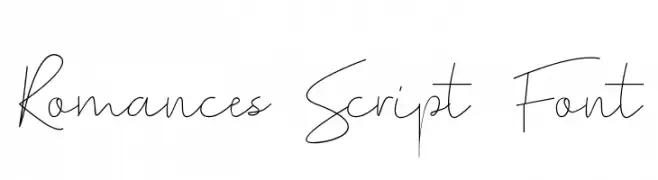 Romances Script Font  تنزيل الخطوط