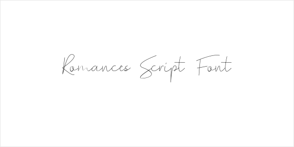Romances Script Font Logo