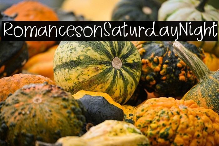 RomancesonSaturdayNight Example 1