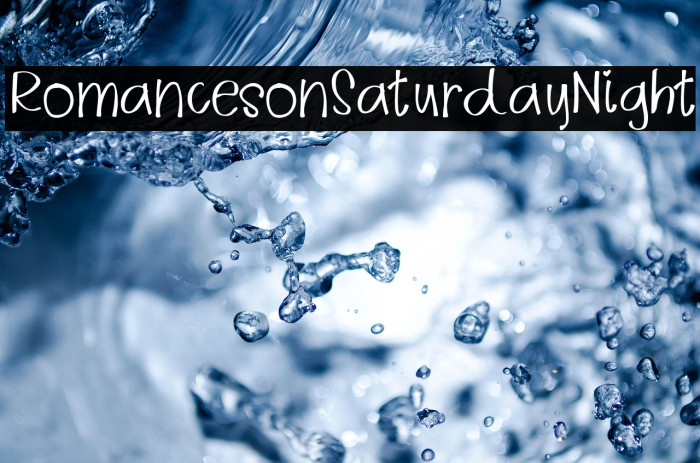 RomancesonSaturdayNight Example 3