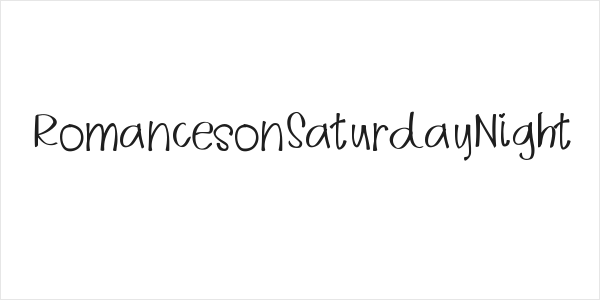 RomancesonSaturdayNight Logo
