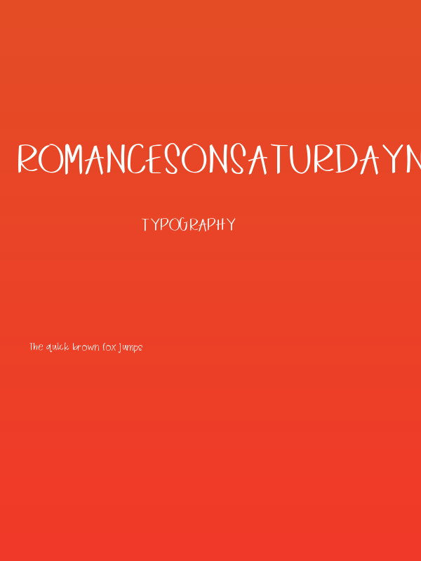 RomancesonSaturdayNight Poster