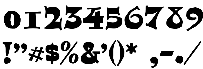 Romanche Normal Font OTHER CHARS
