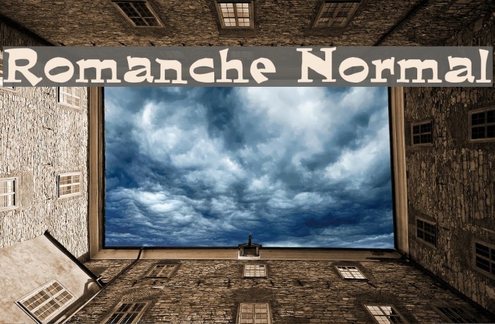 Romanche Normal Font examples