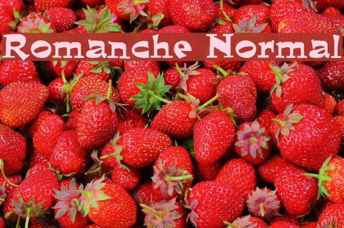 Romanche Normal Font examples