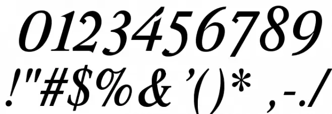 Romande ADF No2 Std Bold Italic Fuentes OTROS CHARS