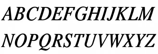 Romande ADF No2 Std Bold Italic Polices MAJUSCULES