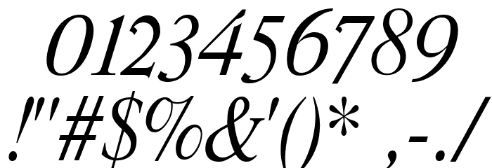 Romande ADF No2 Std Italic Font OTHER CHARS