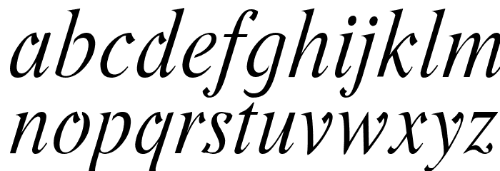 Romande ADF No2 Std Italic Font LOWERCASE