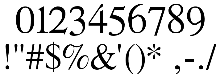 Romande ADF No2 Std Regular Font OTHER CHARS