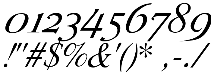 Romande ADF Script Std Italic Font OTHER CHARS