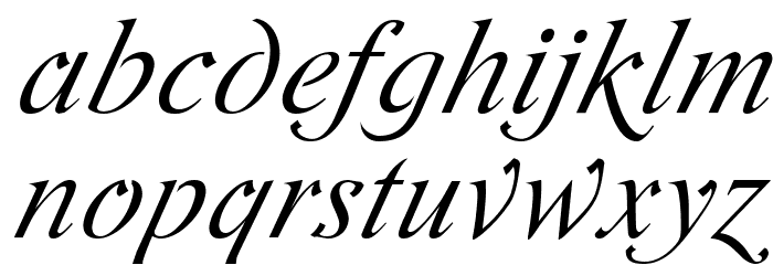 Romande ADF Script Std Italic Font LOWERCASE