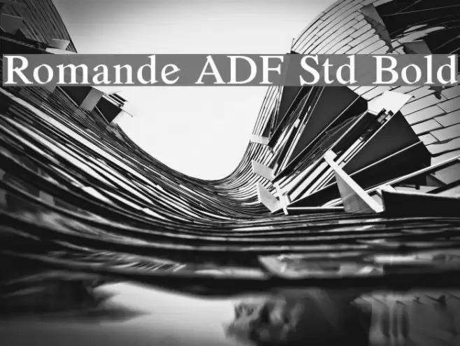 Romande ADF Std Bold Polices examples