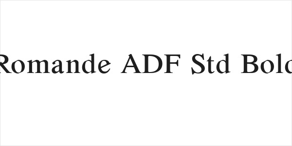 Romande ADF Std Bold Logo