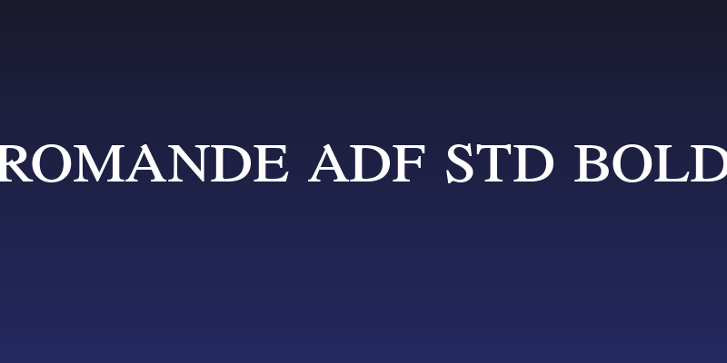 Romande ADF Std Bold Social Header