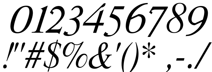Romande ADF Std Italic Font OTHER CHARS