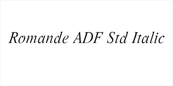 Romande ADF Std Italic Logo