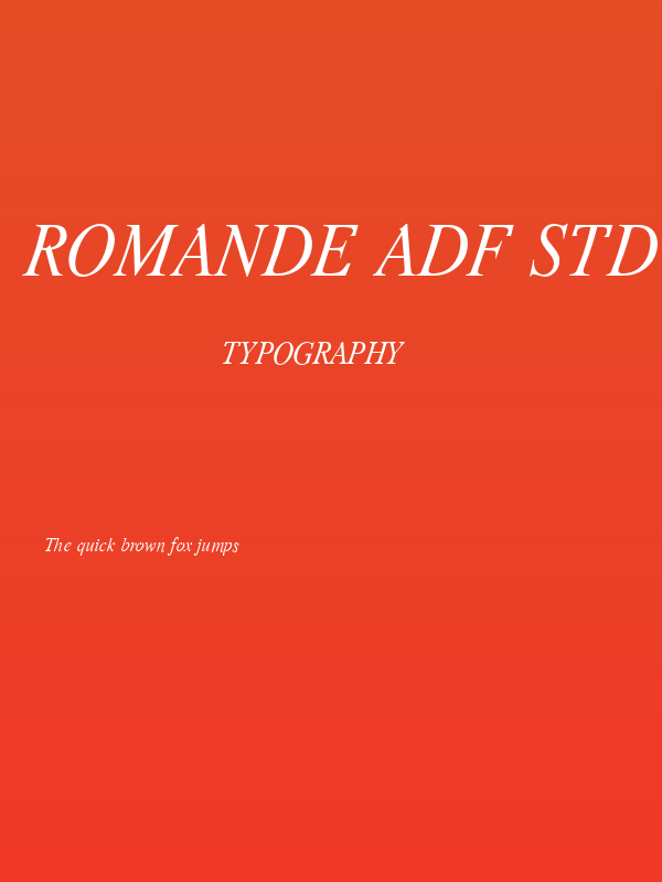 Romande ADF Std Italic Poster