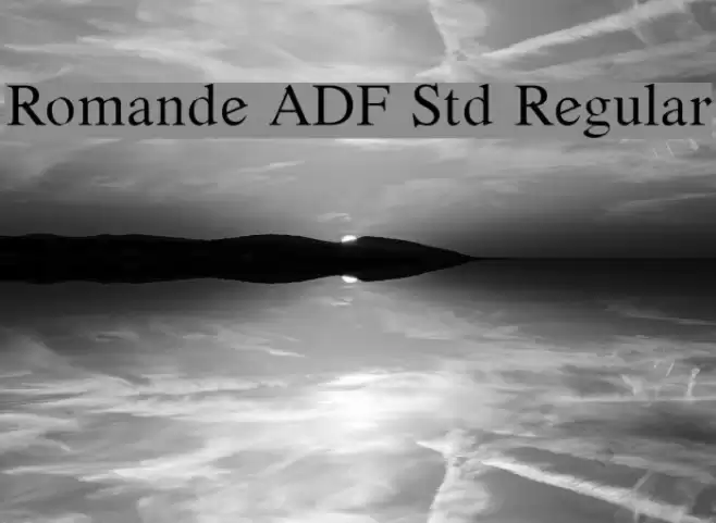 Romande ADF Std Regular Fuentes examples