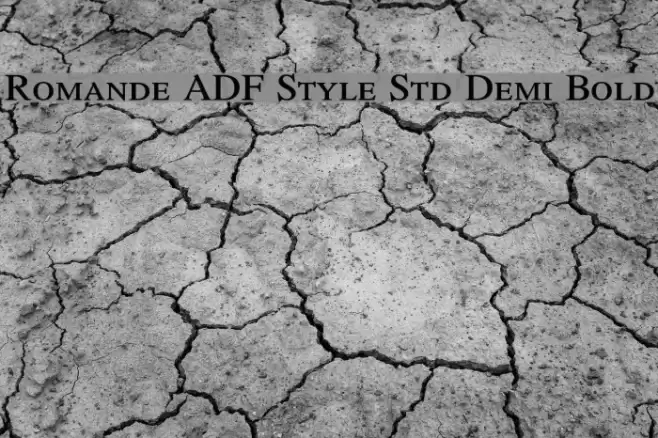 Romande ADF Style Std Demi Bold Font examples
