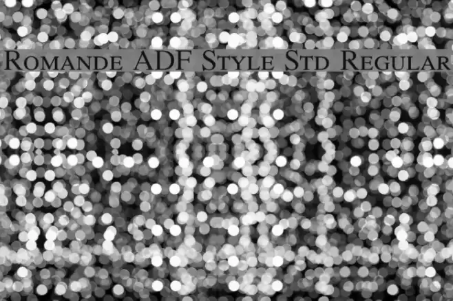 Romande ADF Style Std Regular Font examples